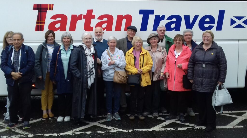 Image of Biggar u3a members on coach trip to Oban